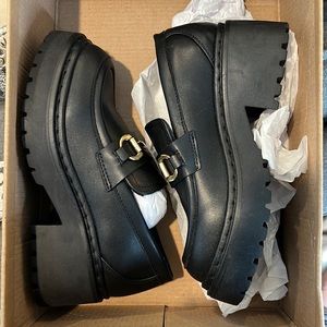 Steve Madden Approach Black Loafers